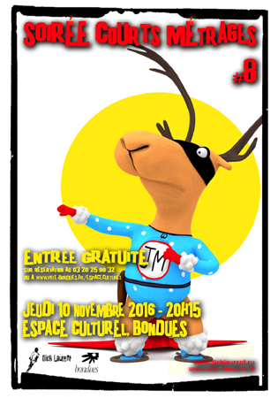 Affiche soirée CM 08L Soirée courts métrages #8